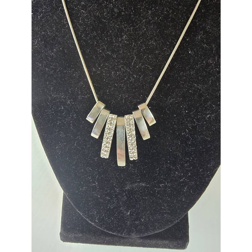 Necklace -silver bars